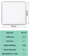 Load image into Gallery viewer, 25-AWDC102 - Blank Die-cut (60 mm x 55 mm)
