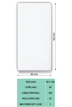 Load image into Gallery viewer, 25-SMDC206 - Blank Die-cut (60 mm x 120 mm)
