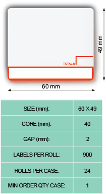 25-SMDC200 - T7 RED DIE-CUT (60 mm x 49 mm)