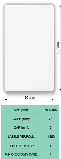 25-AWDC104 - Blank Die-cut (60 mm x 105 mm)